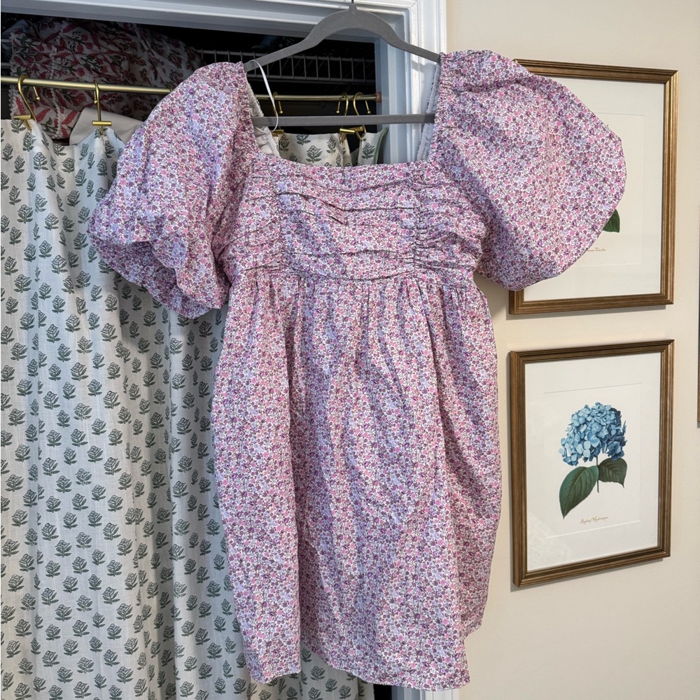 NWT Hyacinth House Puff Sleeve Floral Mini Dress